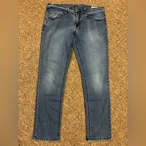 Buffalo David Bitton Axel Slim Stretch Jeans Men's Size 34 x 32 Fade Blue wash